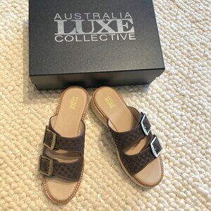 Australia Luxe Collective Women's Leather Sandals, Brand New